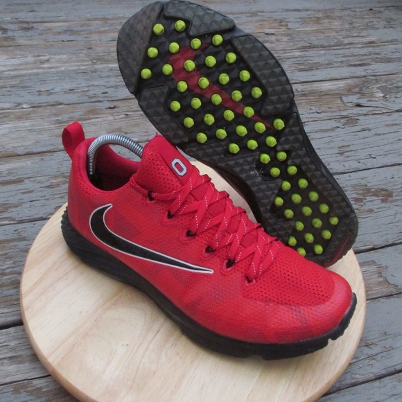 Nike Other - Nike Vapor Speed Turf Golf Shoes Mens 10 US Red 924776-601 Ohio State Buckeyes